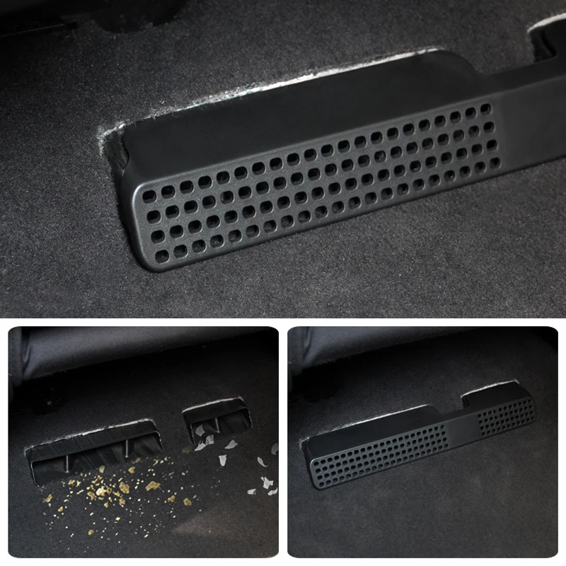 

Car Styling Under Seat Air Conditioning Outlet Air Vent Dust Protective Frame Cover For Audi A4L 2017 LHD