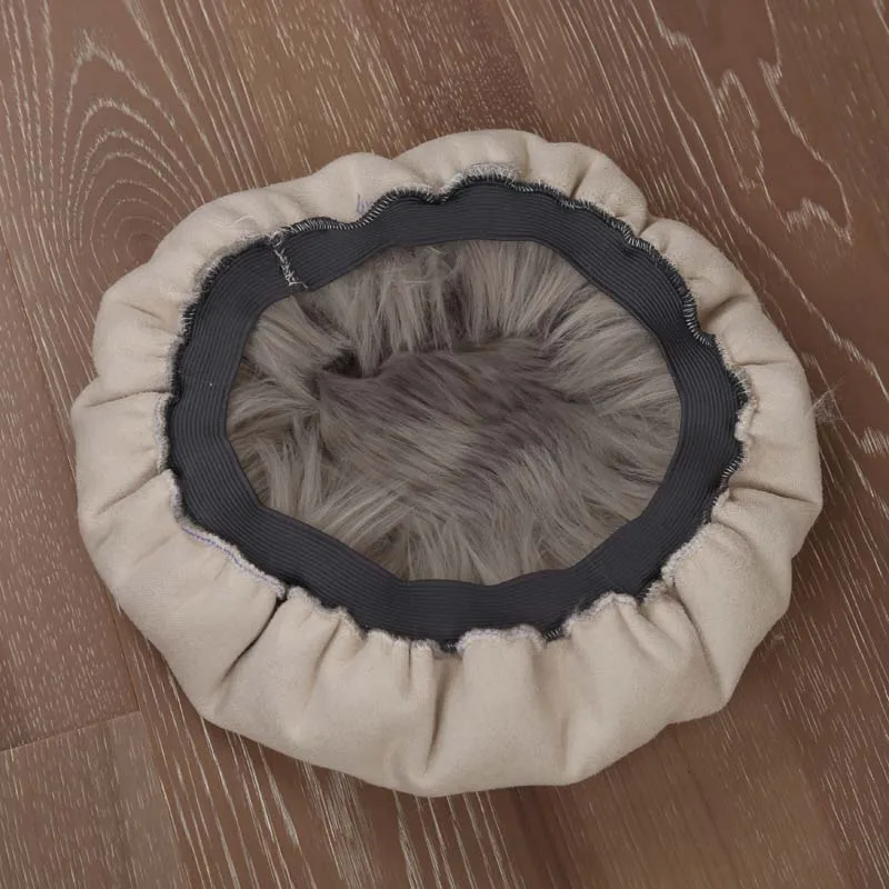 Long Fur Cushion for Chair, Soft and Comfortable Seat Cushion, Round Floor Mat, Home and Office