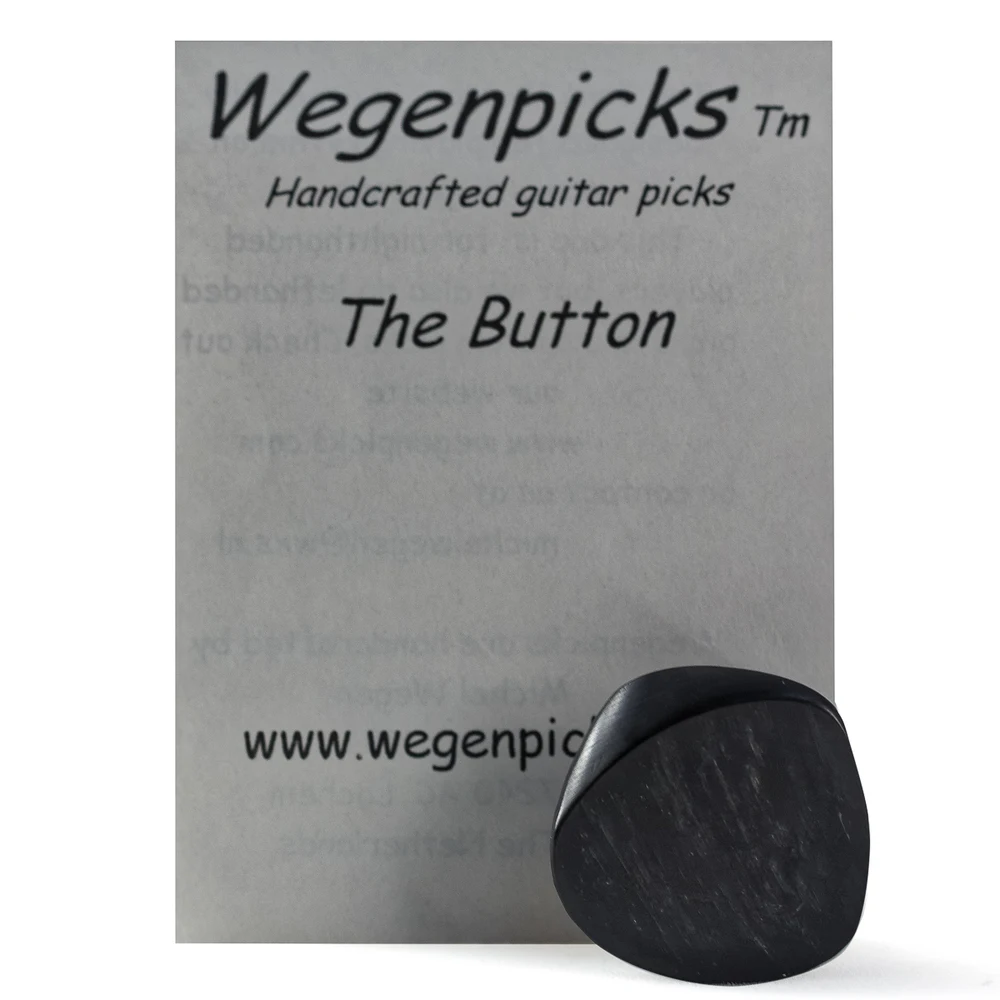 Wegenpicks Button Pick for Acoustic Guitar Playing or Gypsy Rhythm Guitarist, 5.0mm, 1 piece