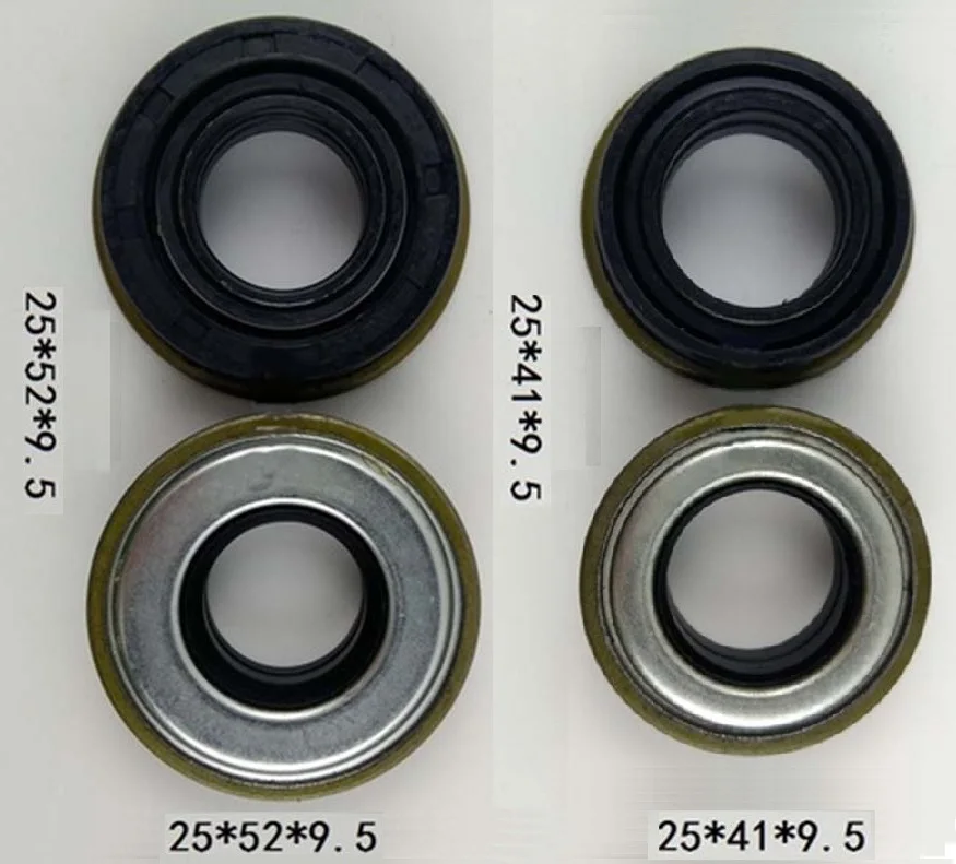 Free Shipping 3pcs 25X41X9.5 3pcs 25X52X9.5 25*41*9.5 25*52*9.5 Gasoline Engine Cultivator Oil Seal Suit For Chinese Brand