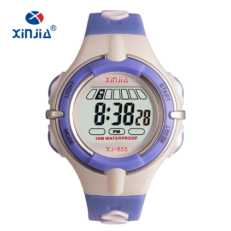 Digital Jelly Fashion Watches For 3bar Water Resistant Sport Swimming Diving Women  Boy and Girl Wristwatch Dual Color