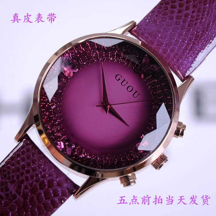 2016 Summer Women Rhinestone Watches Lady Luxury Wristwatches Genuine Leather Quartz Watch Women Bracelet Watches Wristwatch