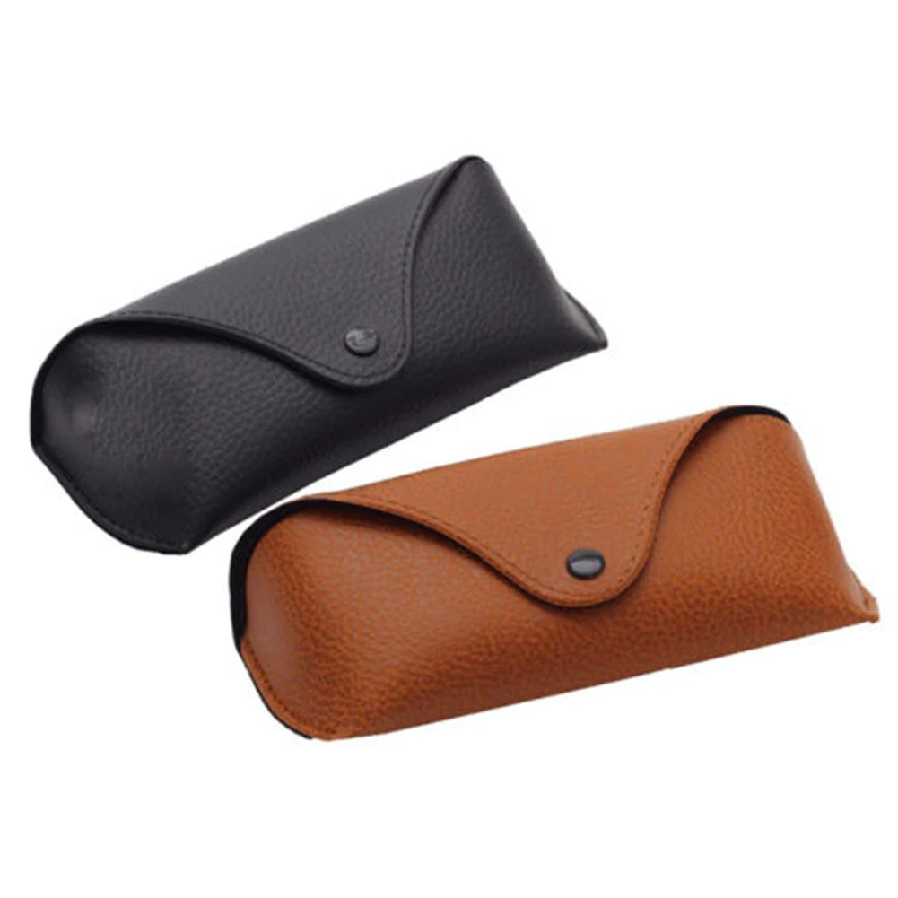 Portable Unisex Faux Leather Eye Glasses Sunglasses Holder Box Case Cover Folding Sunglasses Organizer футляр для очков мужчин