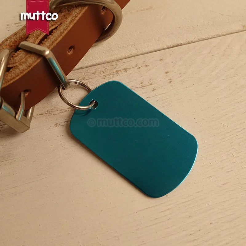 20 ピース/ロットレーザー刻ま犬猫名タグ空白の金属ダブルサイド軍事税関犬idタグ 10 色dit-027