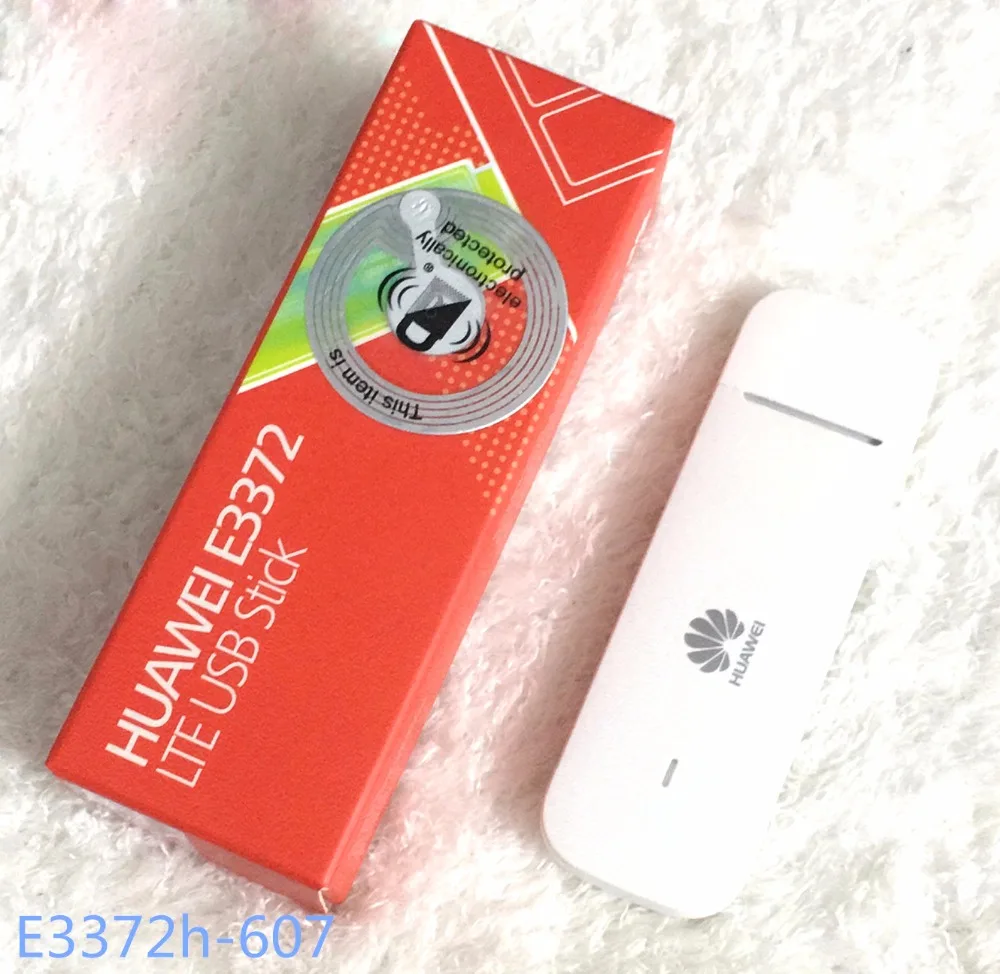مقفلة هواوي E3372 E3372h-607 + 2 قطعة هوائي 4G LTE 150Mbps مودم USB 4G LTE USB دونغل USB عصا Datacard PK K5150، MF823