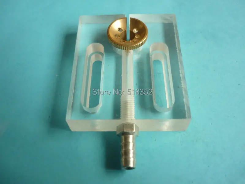 

50x60x12mm Water Jet Panel/ Water Spray Cooling Plate with Brass Nozzle OD20mm x ID7mm of EDM Wearing Parts