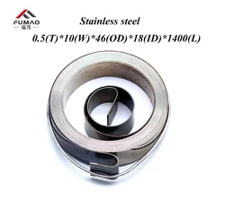 Customized stainless steel ribbon coil volute spiral flat clock constant force spring on sales
