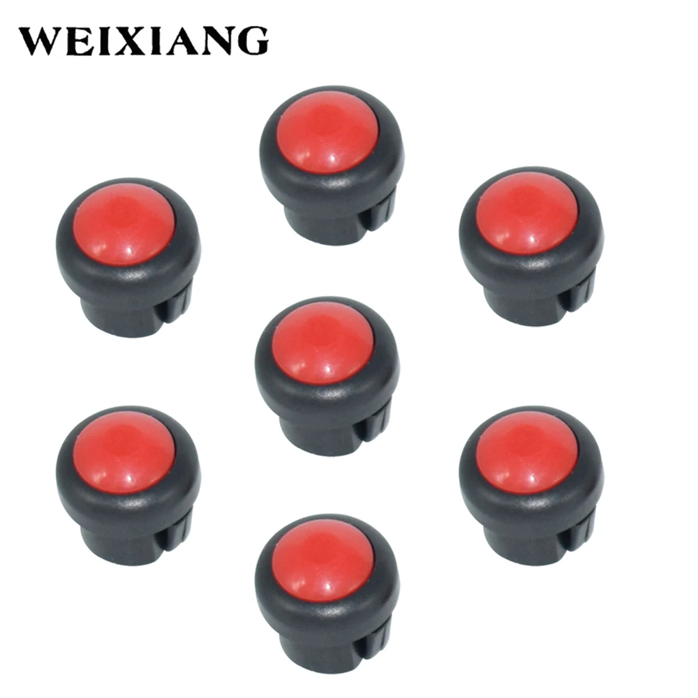 7 x Motorcycle Switch Button Horn Turn Signal High Low Beam Electric Start Kill ON OFF Latching Momentary Action Buttons
