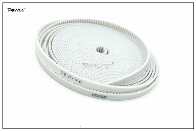 Imagem -02 - Powge Polia de Distribuição 100 Metros T2.5 pu com Terminais Abertos Largura = mm T2.5 Correia Fit T2.5 Polia de Distribuição para Impressora 3d Cnc Reprap