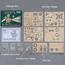 ROKR Wooden Manual Film Projector Kit #6