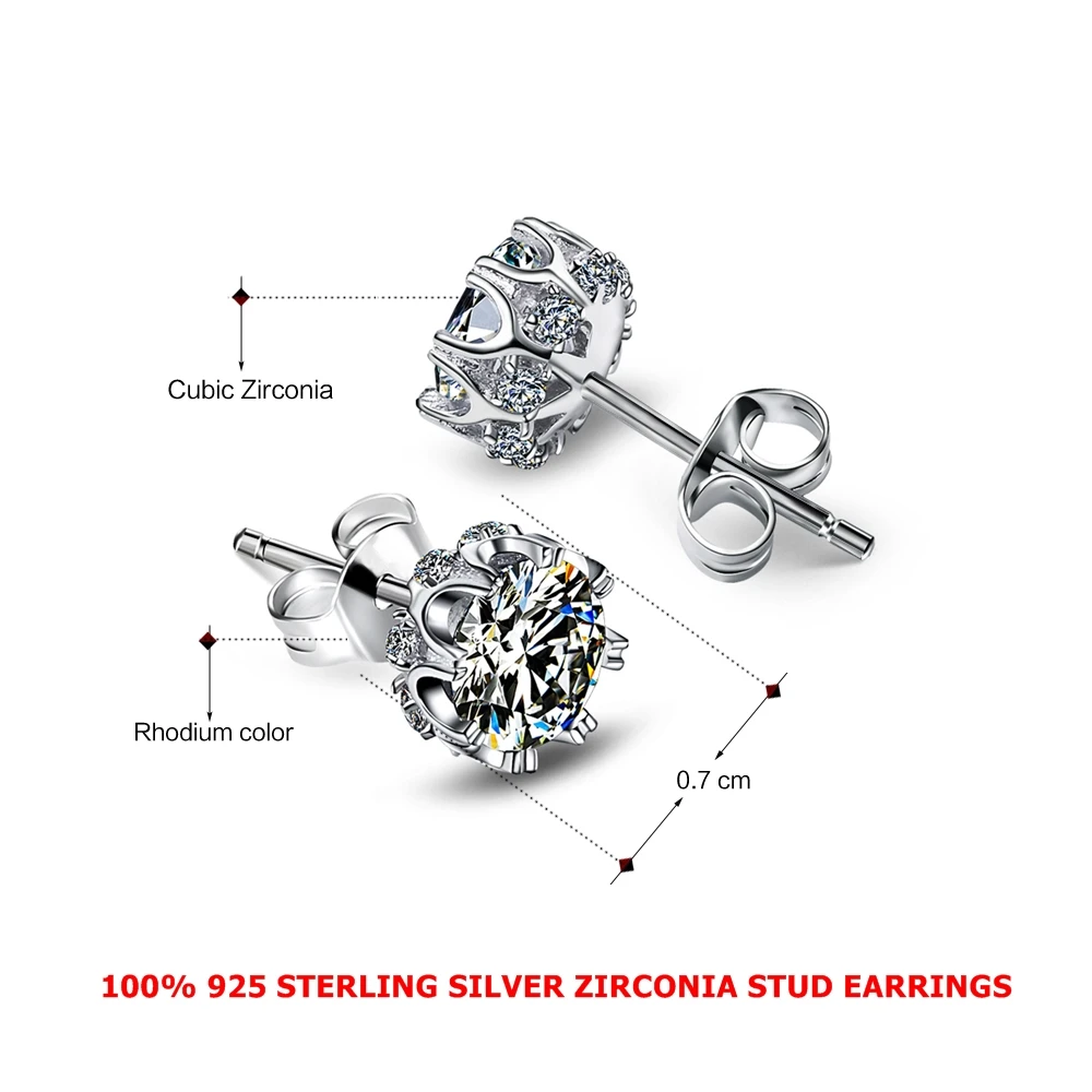 DreamCarnival 1989 Elegant Solid Silver Earrings 925 Women High Quality Zircon Daily Wear Factory Direct Girls Jewelry SE10817R