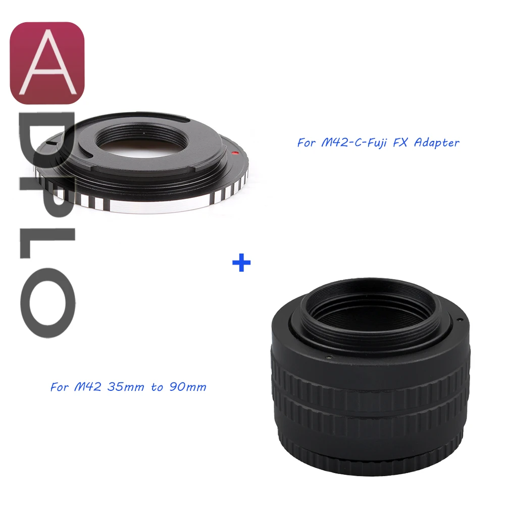 ADPLO 35mm to 90mm M42/C-FX Suit For M42/C Mount Lens to Fuji  FX Camera M42 Lens Adjustable Focusing Helicoid Macro Tube