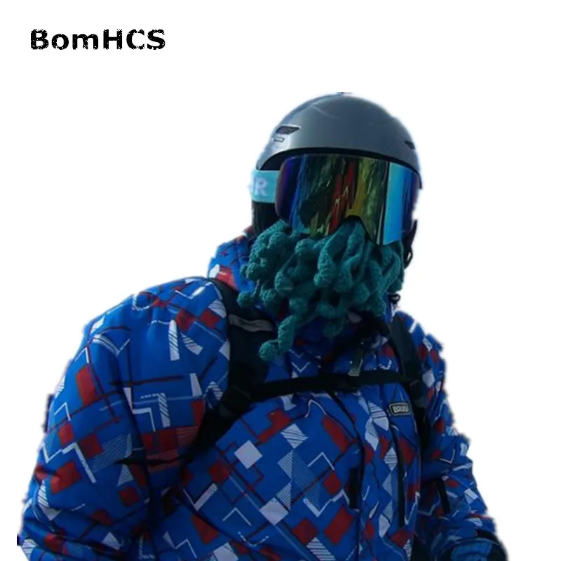 BomHCS Novetly Tentacle Octopus Pirate Cthulhu Crochet Beanie Hat Wind Mask Cap