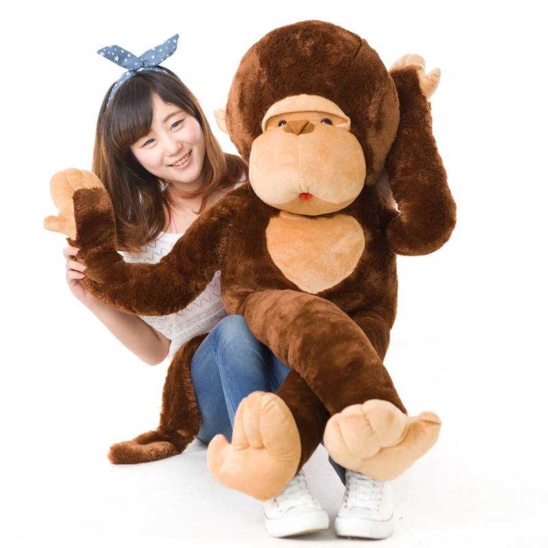 

Dorimytrader Cute Animal Gorilla Plush Toy Doll Giant Long-armed Monkey Hug Monkey Dolls Pillow for Child Toys Birthday Gift