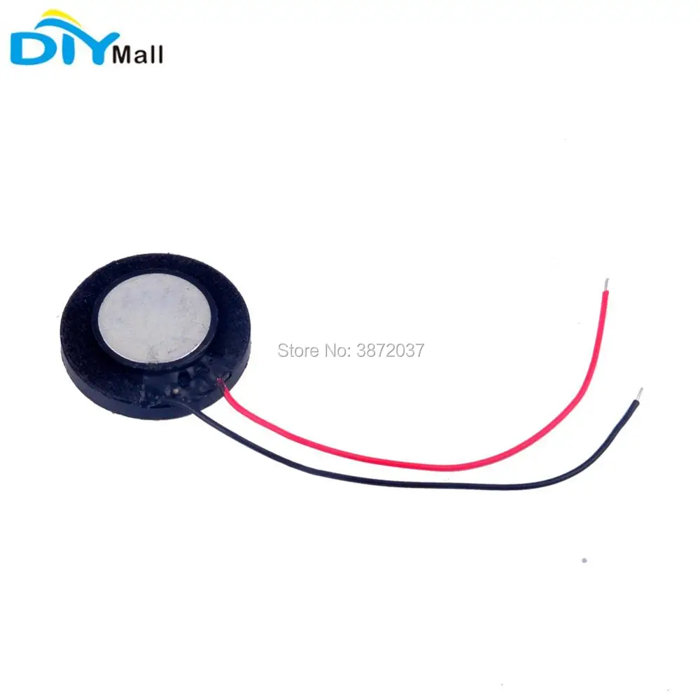 10 قطعة/الوحدة جولة 8Ohm 1W 20 مللي متر Auido رئيس ستيريو مكبر الصوت البسيطة مكبر الصوت