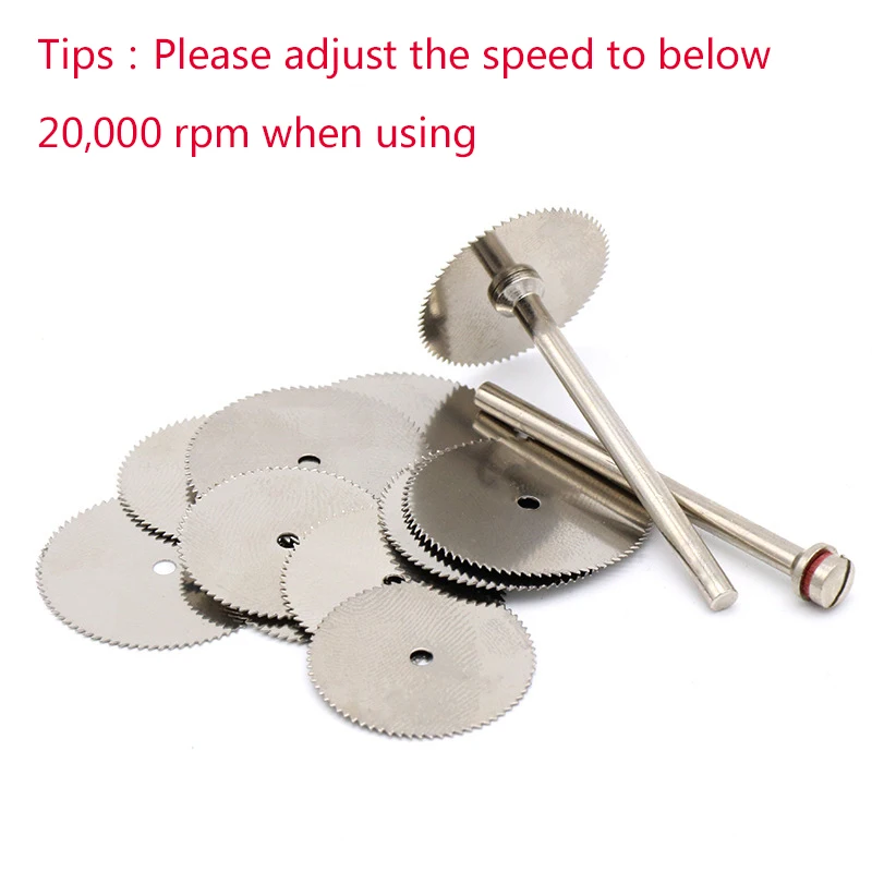 20pcs 22/25/32mm Circular Saw Blade Rotary Tool Metal Cutter Power Tools Set Wood Cutting Discs Drill Mandrel Cut For Dremel