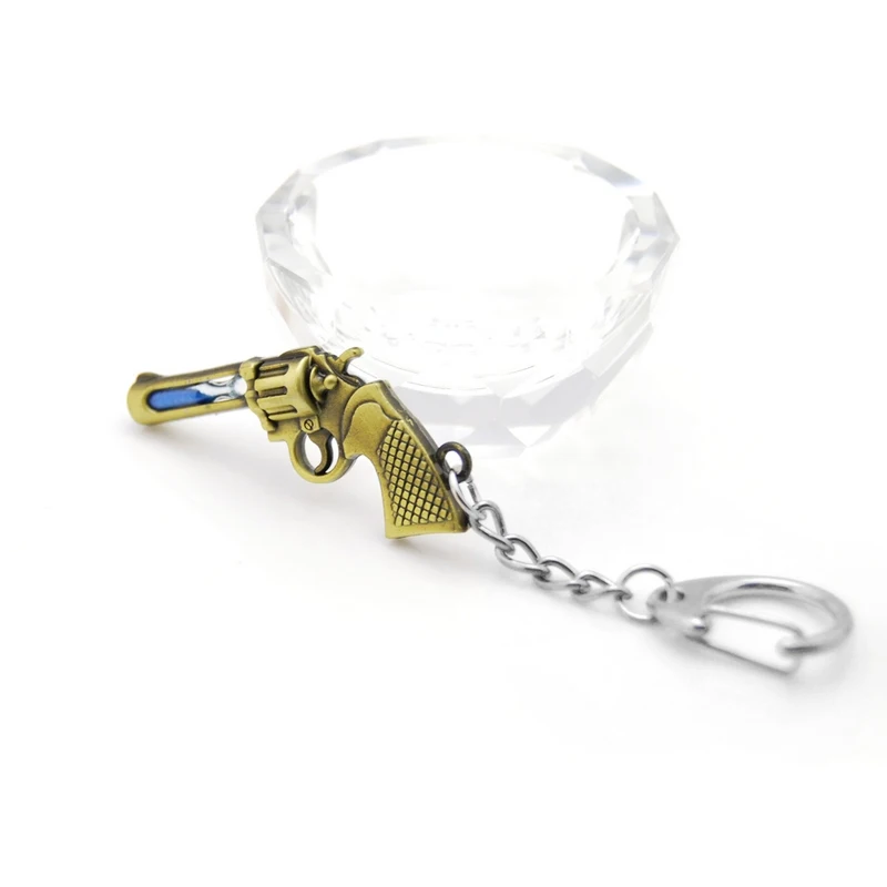 سلسلة مفاتيح معدنية صغيرة CS للرجال سلسلة مفاتيح كاونتر سترايك مسدس على السراويل حقيبة حلية ساحرة هدية حفلات مجوهرات رجالية #6