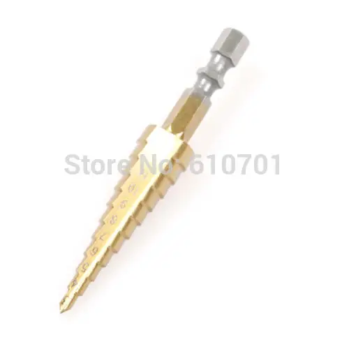 3mm to 13mm 3-13mm 11 Steps HSS Holes Cutter Step Cone Drill Bit Hex Shank 1/4