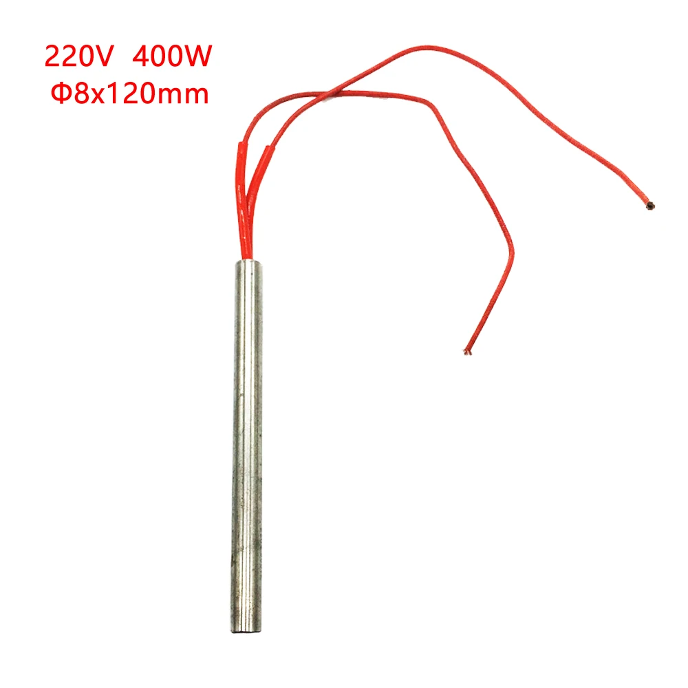 

10 pcs of 8X120mm 400W cartridge heater tubular element,single head heating tube,mold machine part,sealing accessories