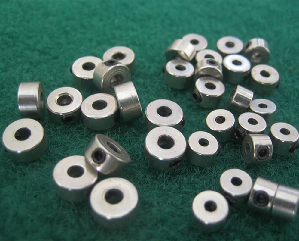 200 pcs RC Plane Landing Gear Stopper Set Wheel Collar 6x1.6/6x2.1/7x2.6/8x3.1/8.5x3.6/9x4.1/10x5.1mm For RC Airplanes Parts