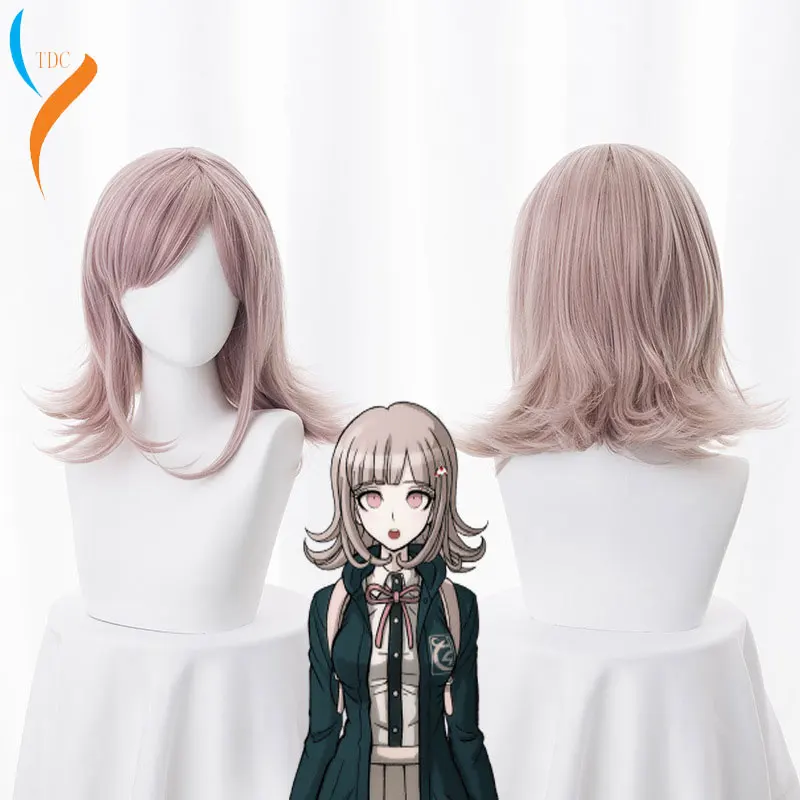 Super DanganRonpa parrucca Cosplay Chiaki Nanami Costume gioca donna parrucche per adulti Halloween Anime gioco capelli spedizione gratuita