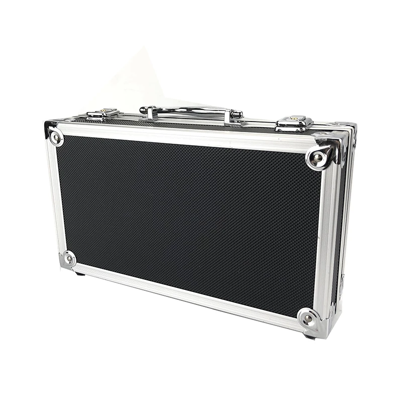 Aluminum Alloy Tool Box Lining Instrument Box Portable Storage Case Suitcase Toolbox 300*170*80mm with Sponge File Box