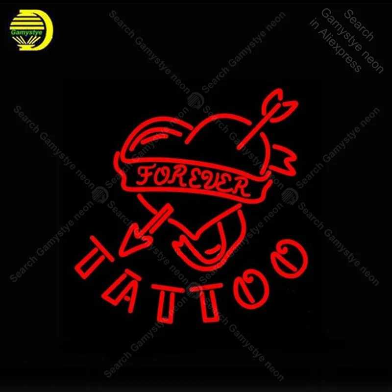 

Forever Tattoo Neon Sign Neon Bulbs sign Handcraft Iconic Sign light Lamps Sign display work advertise enseigne lumine fast ship