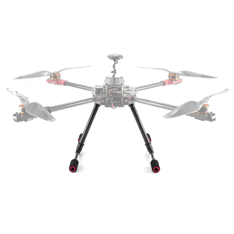 JMT – train d'atterrissage haut en Fiber de carbone, dérapage de Type T, installation rapide pour empattement FPV 700MM RC Quadcopter Drone S550 X650 S680