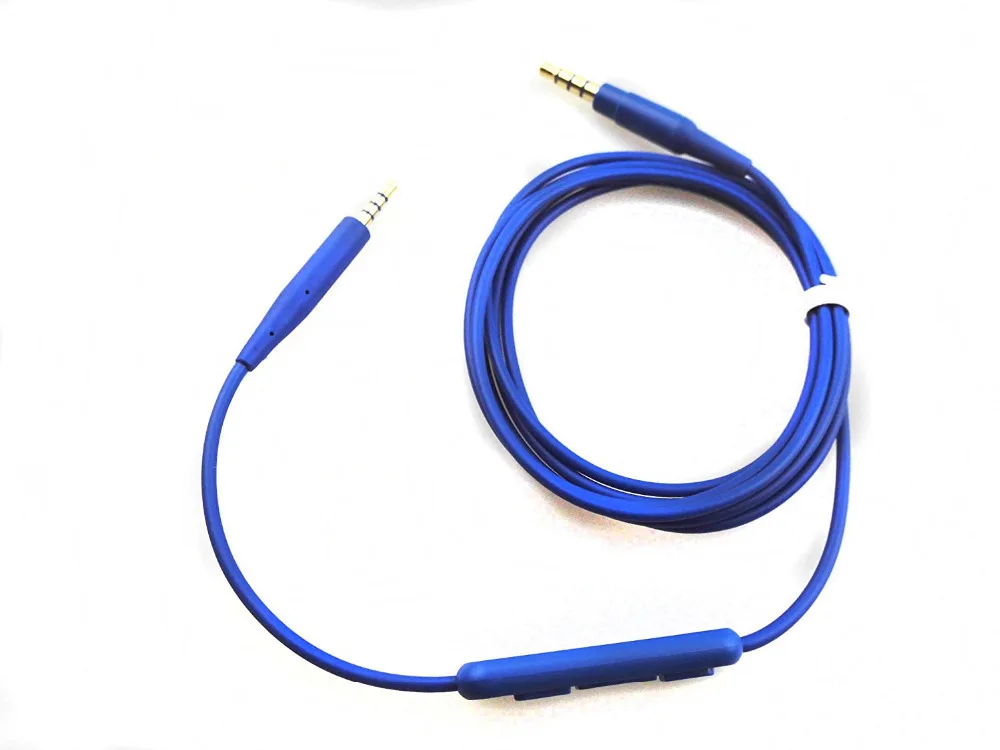 XRHYY Replacement Headphone Audio Cable Cord Line for Bose SoundTrue Soundlink QC25 QC35 OE2 Headphones (Blue MIC)