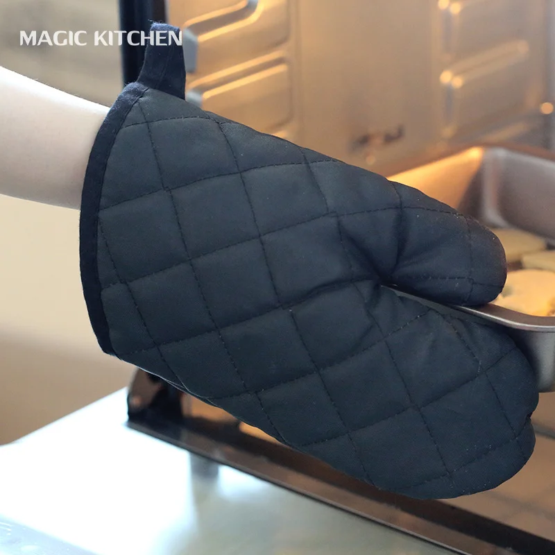 Baking insulation gloves Oven Mitts Lengthen thick gloves Oven gloves Microwave anti-hot gloves