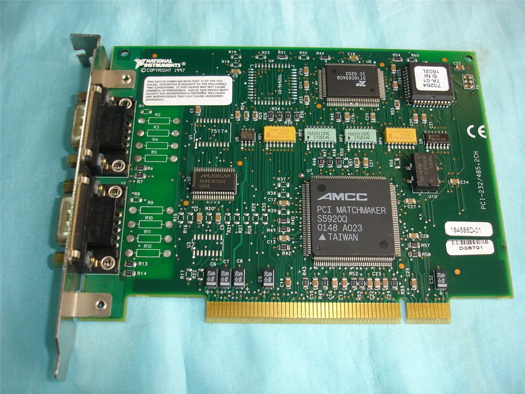 

For New US NI Company's PCI-232/485.2CH RS-232 2 Serial Communication Capture Card