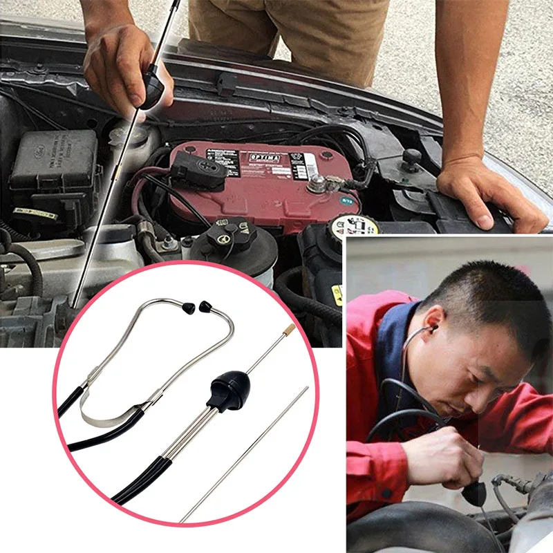 Mechanics Car Cylinder Stethoscope Engine Block Diagnostic Automotive Hearing Tools