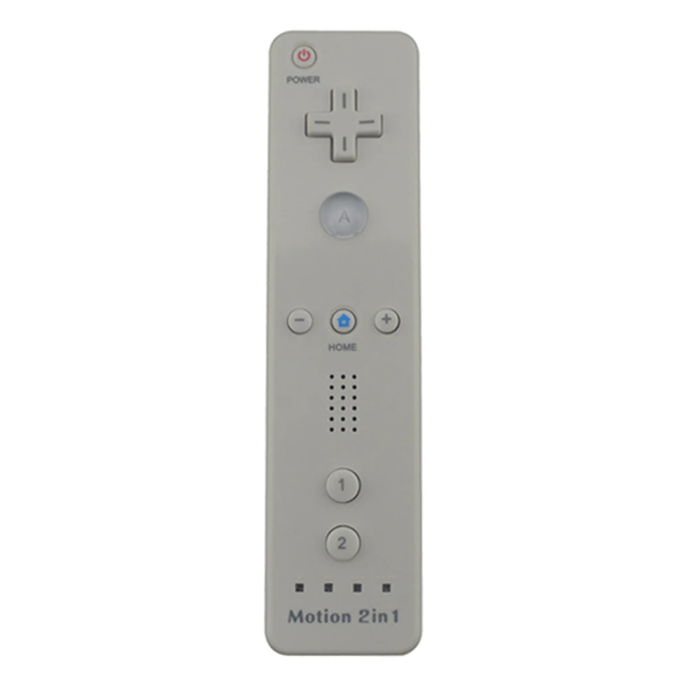 2 in 1 Built in Motion Plus Remote Controller Gamepad for W-i-i Console Game