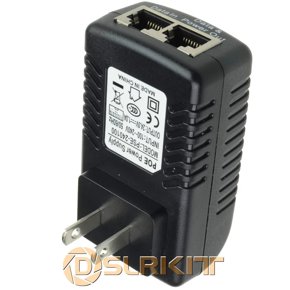 

DSLRKIT 24V 1A PoE Injector Power Over Ethernet Adapter