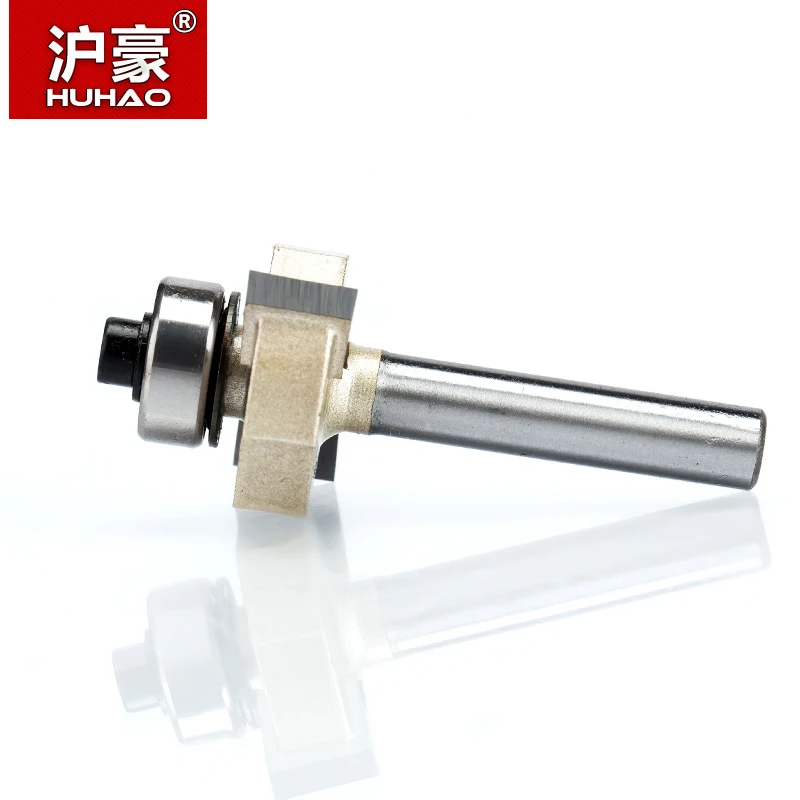 Huhao 1Pcs 1/4 Inch Rabbeting Bit Met Lagers Houtbewerking Tool T Type Lagers Hout Frees Router Bits Voor hout 1/4