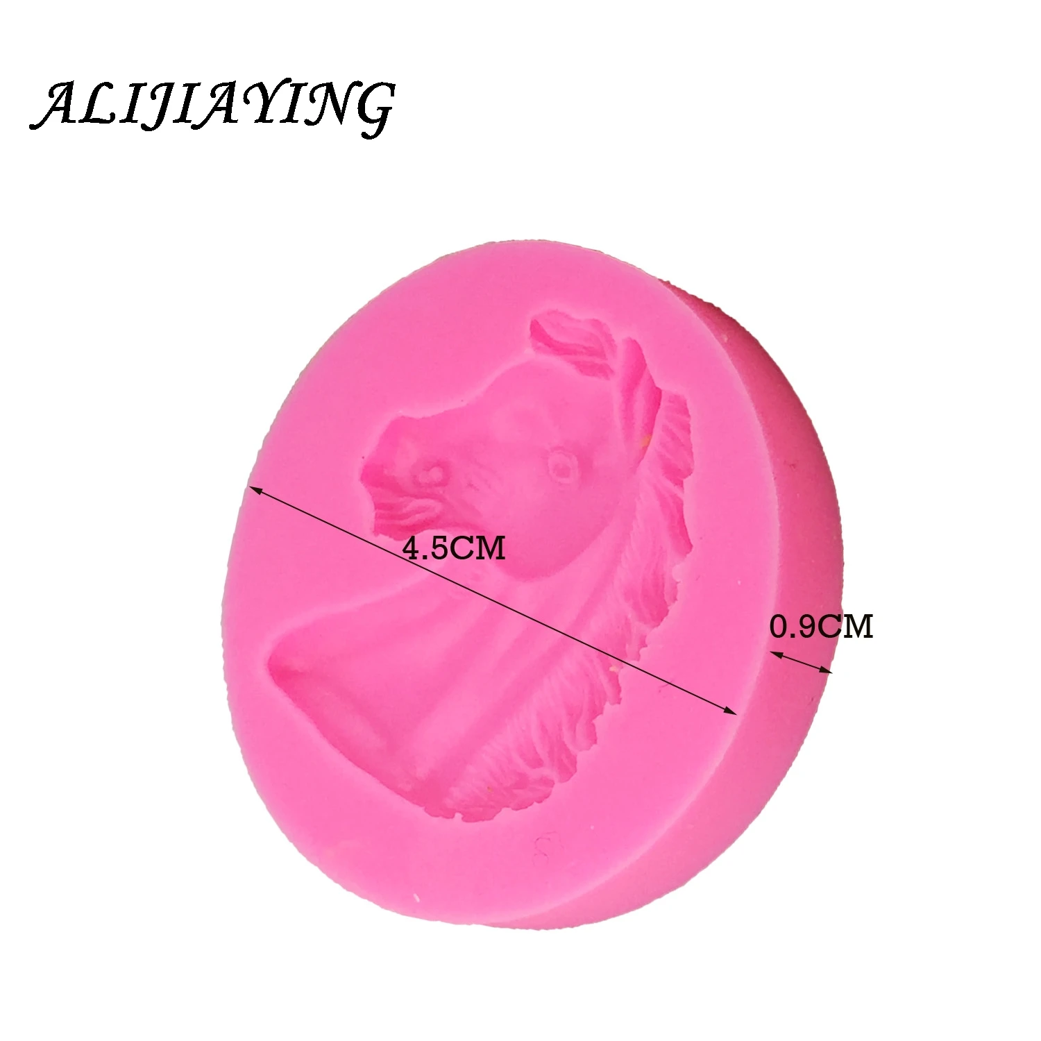 Horse\'s head Silicone Mold Fondant Cake Decorating Cupcake Jelly Candy Chocolate Decoration Tools Soap Mold DY0010