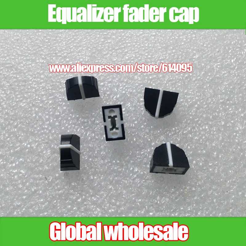 

60pcs black DBX2231 equalizer fader cap / 11MMX9MM hole 4MM potentiometer fader knob cap