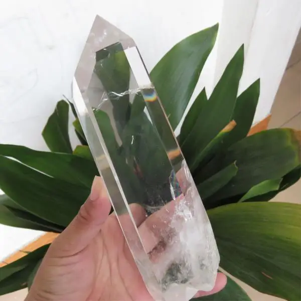 

RARE! AAAA Transparent Natural Clear Quartz Crystal Point Wand 400-500g