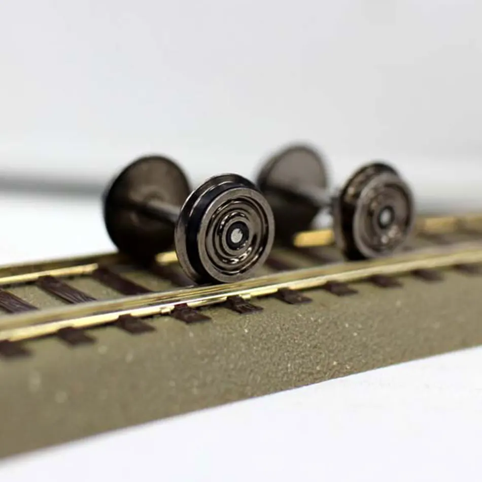 1:87 HO Scale Metal Wheels for Model Train DC Wheels Railway Modeling layout Railroad Scenery Accessories Toys Landscape Diorama