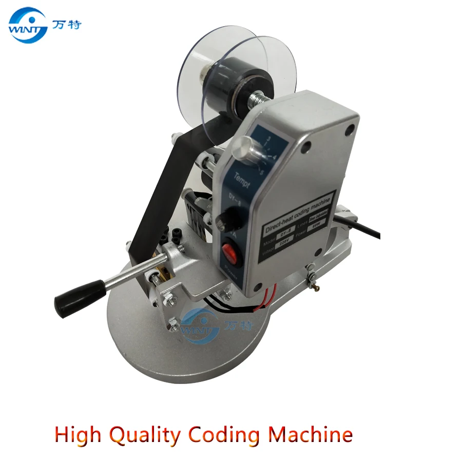 DY-8 الشريط مباشرة الحرارة نوع رمز طابعة تاريخ الإنتاج عدد الصلاحية الألومنيوم البلاستيك تغليف المواد الغذائية حقيبة رمز الطابعة