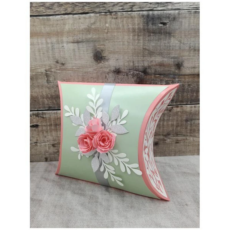 3D Box Envelope Flower Metal Cutting Dies for Scrapbooking DIY Album Paper Cards Craft Decorative Embossing Stencils New 2020