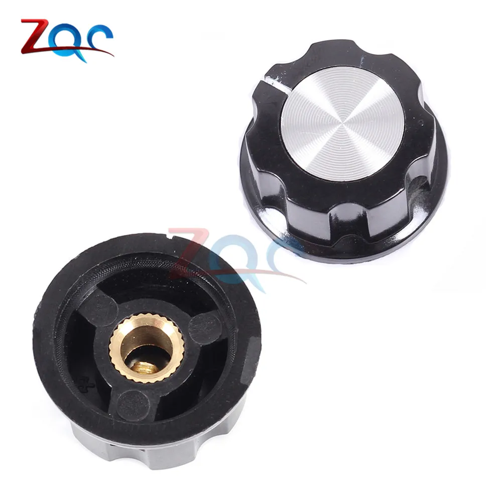 10pcs MF-A03 Potentiometer Knob Cap Inner 6.35mm 15x28mm Rotary Switch Bakelite Knob for RV24 3590S WHT118 WX050