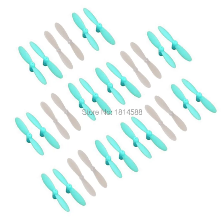 30PCS  H20 quadrocopter remote control aircraft accessories white blue propeller blade paddle H20-07