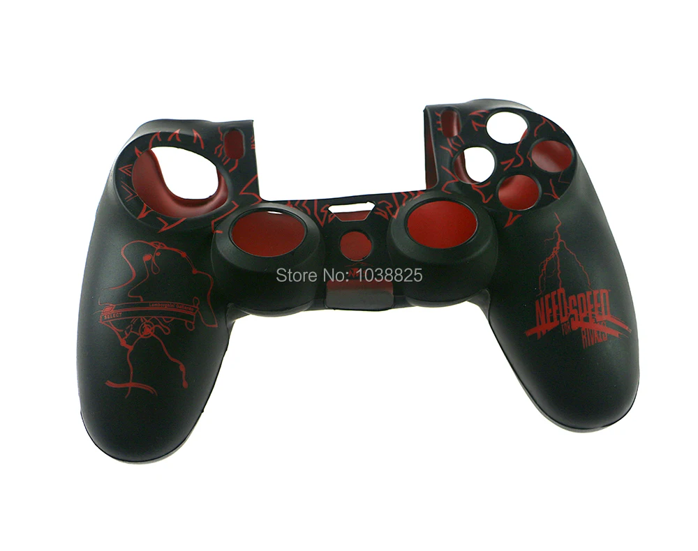 2 قطعة/الوحدة موضة سيليكون المطاط هلام جراب هاتف جلد تحتاج ل سرعة تصميم ل بلاي ستيشن 4 PS4 تحكم