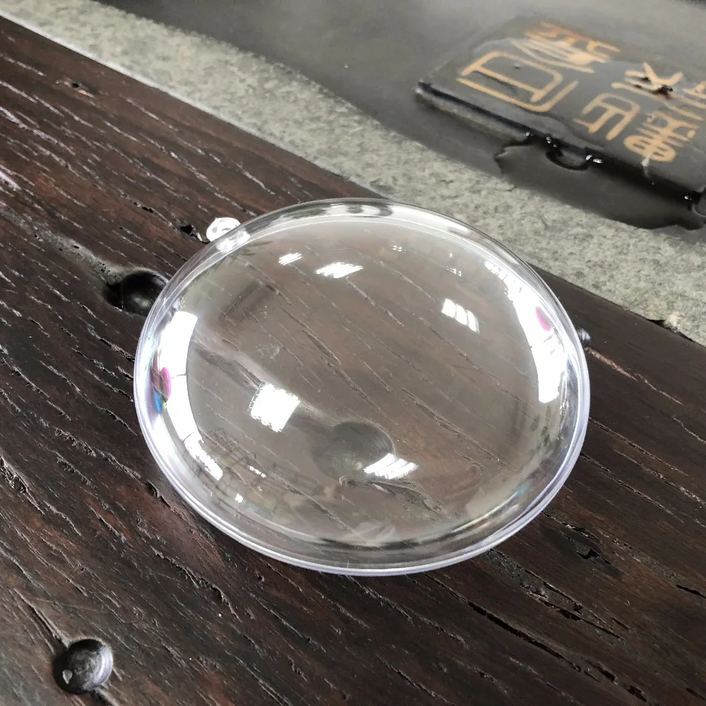 7-11cm Oblate Shape Christmas 2020 Transparent Ball christmas tree ornaments Christmas and new year Home decor Wedding Decor