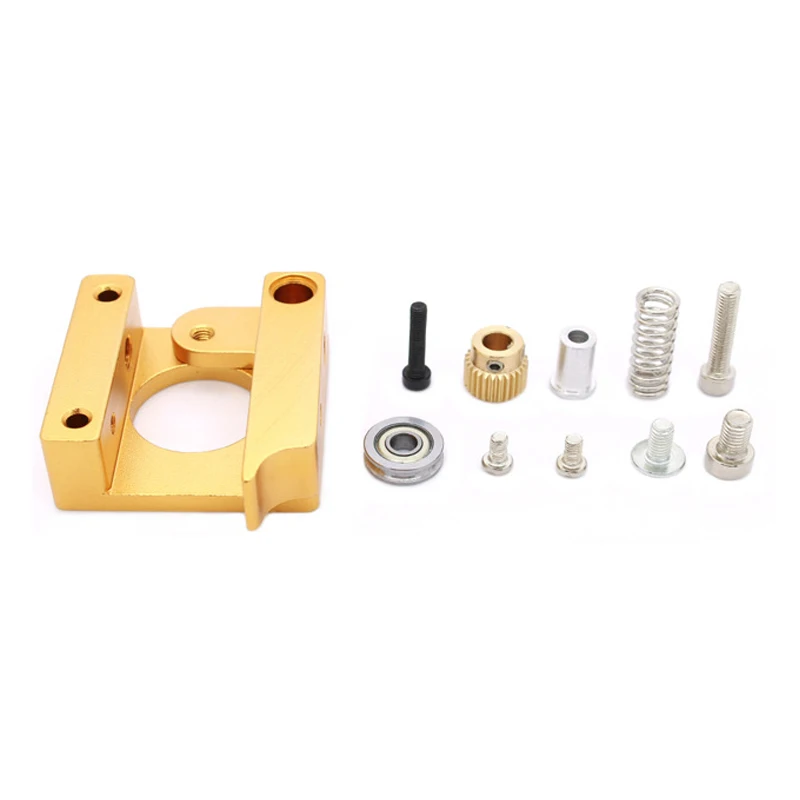 

3D Printer Parts MK8 1.75mm Filament Extruder Kit,Aluminium Extrusion Block Kit Right Left Short Hand DIY Part Kit for Makerbot