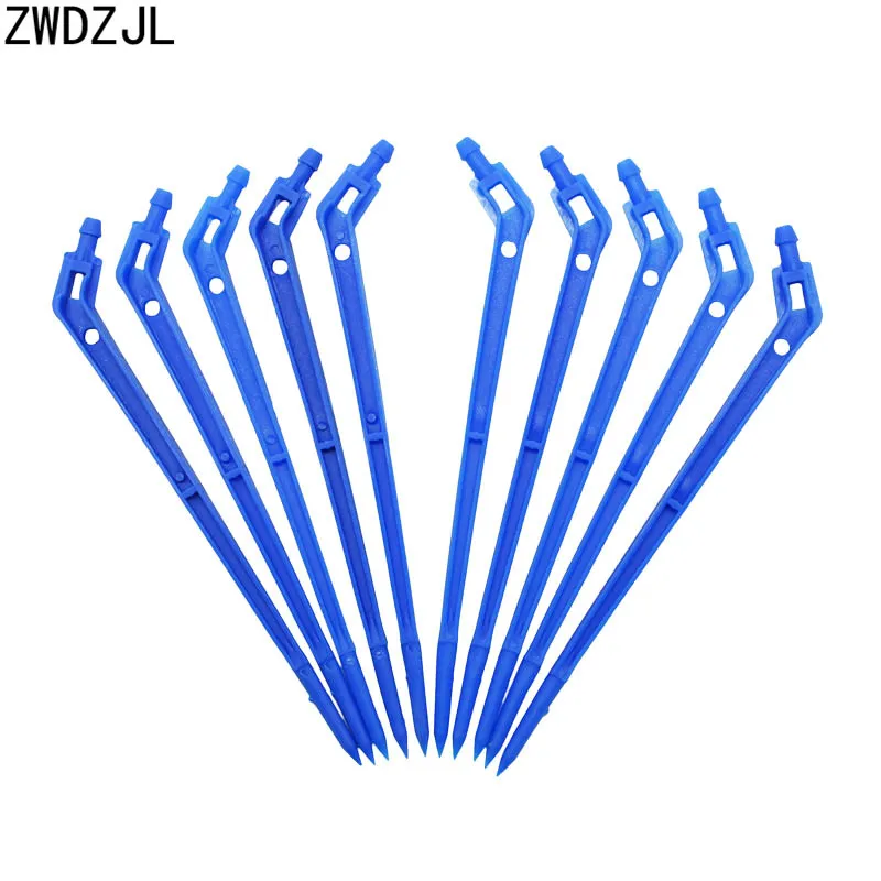 1/4 Arrow Drip Emitter Curved Arrow Dripper Plants Bend Sprinklers Micro Irrigation System Connectors For 4/7mm Hose 15Pcs