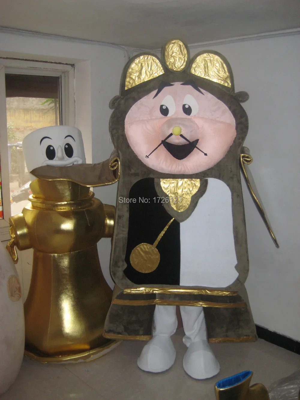 golden alarm mascot costume custom fancy costume anime cosplay mascotte theme fancy dress carnival costume