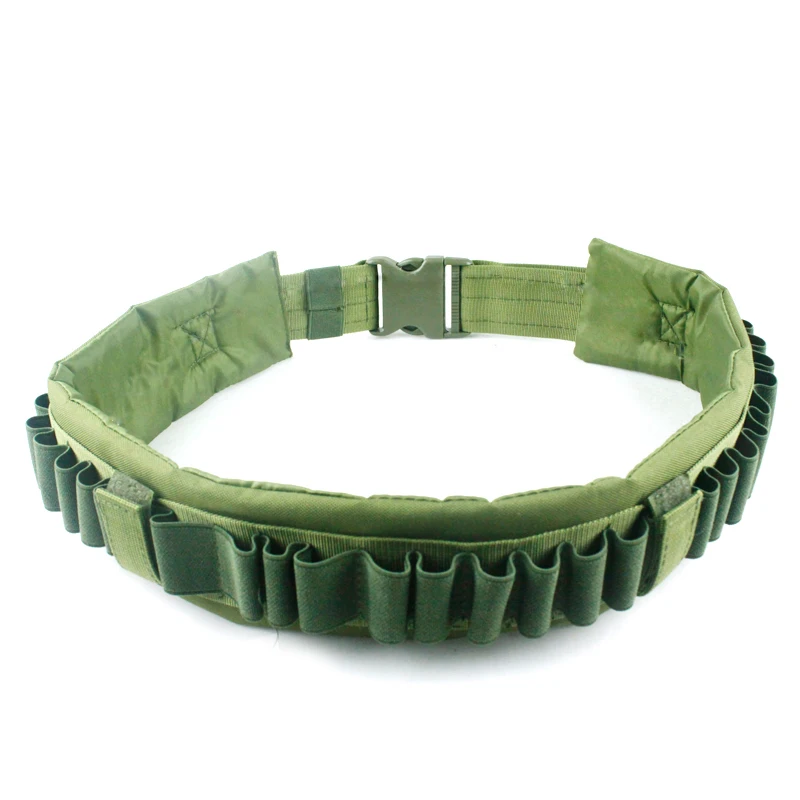 Tactical 25 Shotgun Shell Bandolier Belt 12 Gauge Ammo Holder Shotgun Cartridge Belt