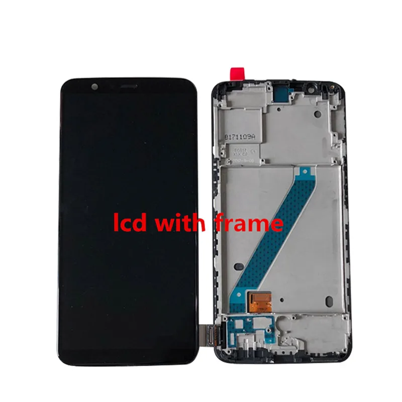 Original Supor Amoled M&Sen For Oneplus 5T A5010  LCD Screen Display+Touch Digitizer Frame For Oneplus 5 A5000 Display